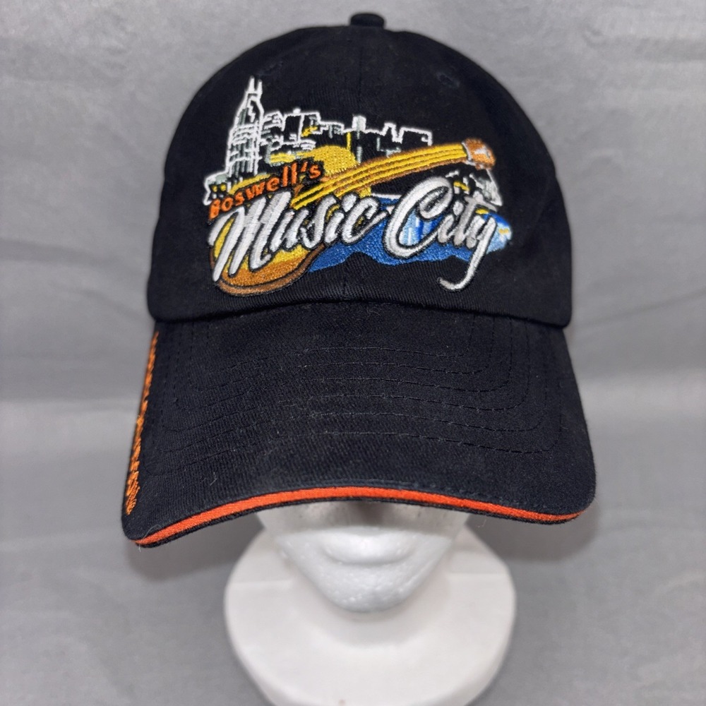 Harley-Davidson Boswell's Music City Cap Nashville Skyline Guitar Flaming Notes